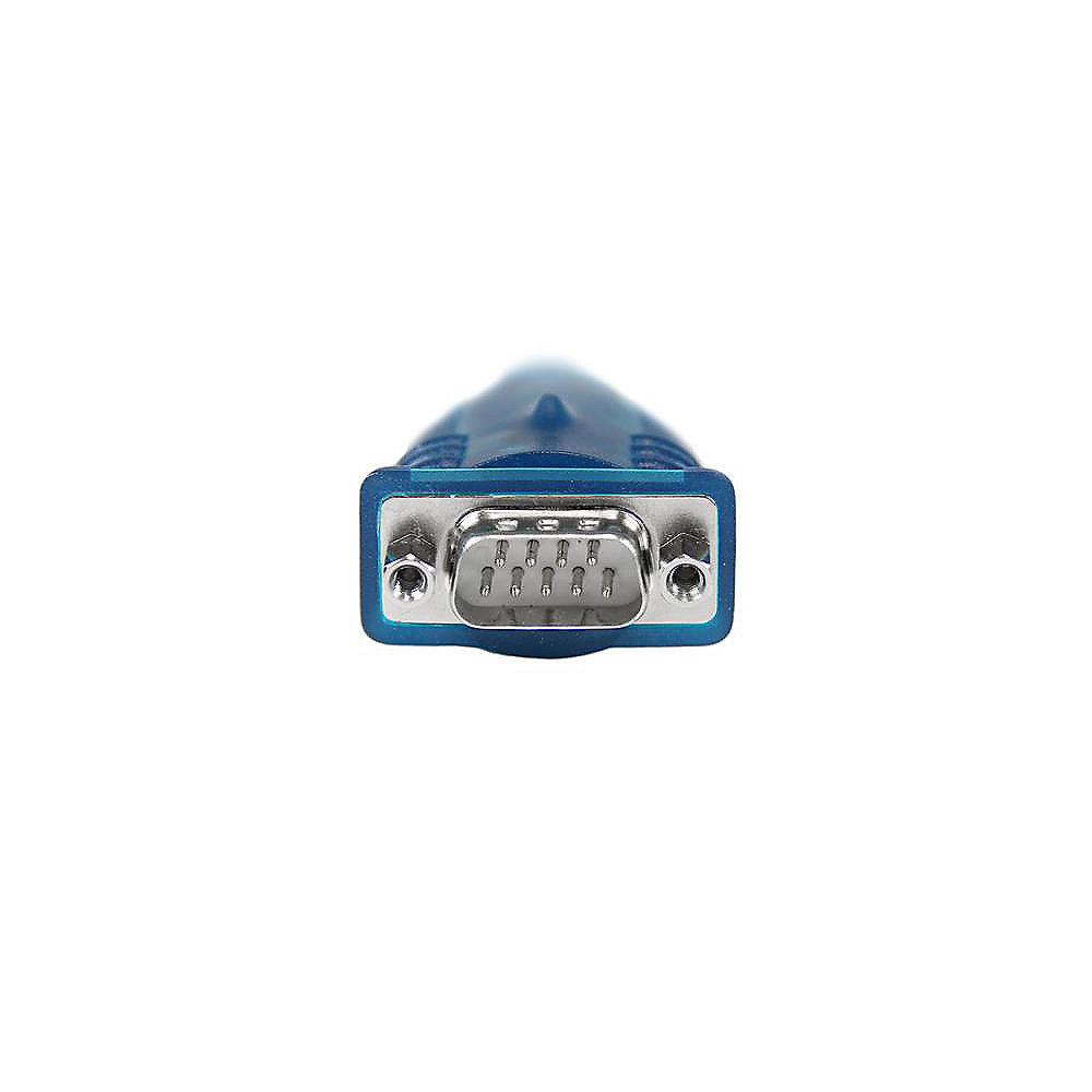 Startech Adapterkabel 0,43m USB zu Seriell RS232 St./St. silber/blau