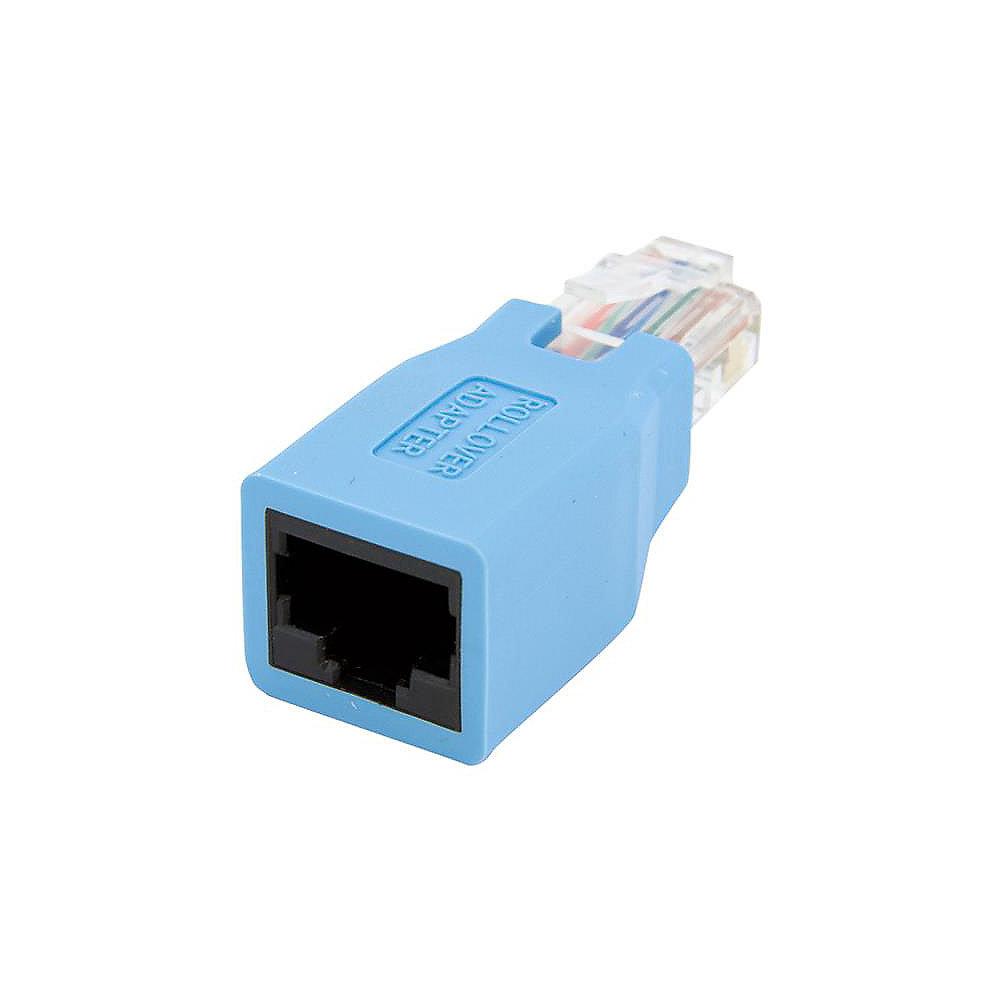 Startech Cisco Konsolen Rollover Adapter für RJ45 Ethernet Kabel St./Bu. blau, Startech, Cisco, Konsolen, Rollover, Adapter, RJ45, Ethernet, Kabel, St./Bu., blau