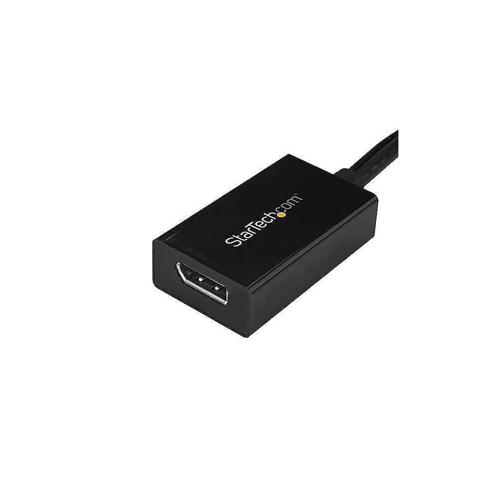 Startech DVI Adapter DVI zu DisplayPort   USB-A Strom St./Bu. schwarz