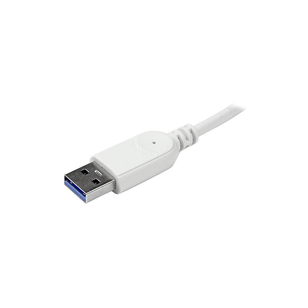 Startech USB 3.0 HUB 4-Port SuperSpeed Aluminium silber/weiß, Startech, USB, 3.0, HUB, 4-Port, SuperSpeed, Aluminium, silber/weiß