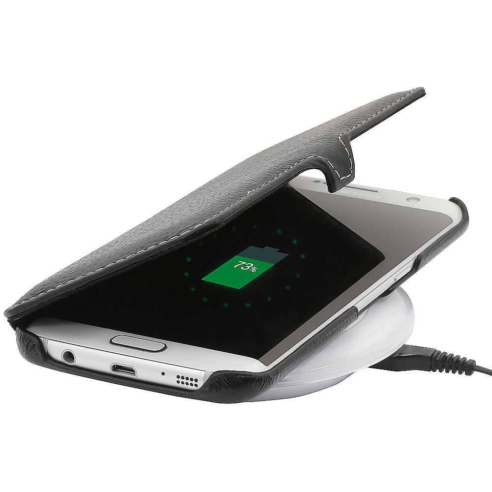 StilGut Book Type mit Clip für Samsung Galaxy S8 schwarz
