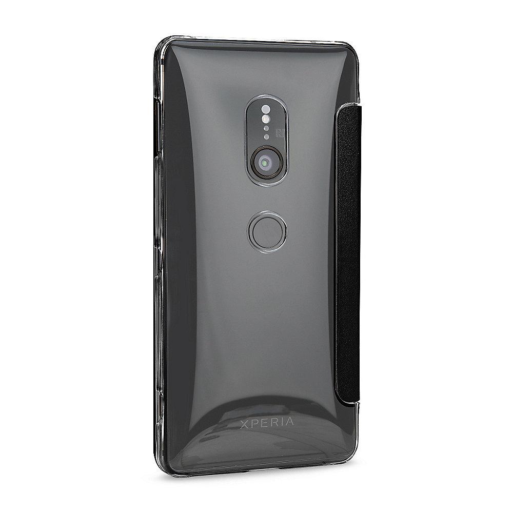 StilGut Book Type mit NFC/RFID Blocker für Sony Xperia XZ2 schwarz/transparent