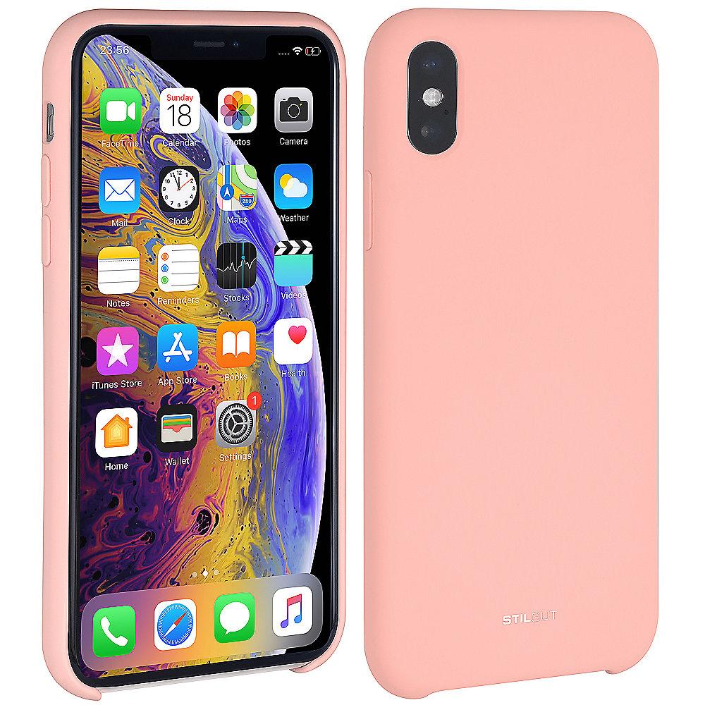 StilGut Liquid Silicon Case für Apple iPhone XS MAX pink B07GYTBPG3