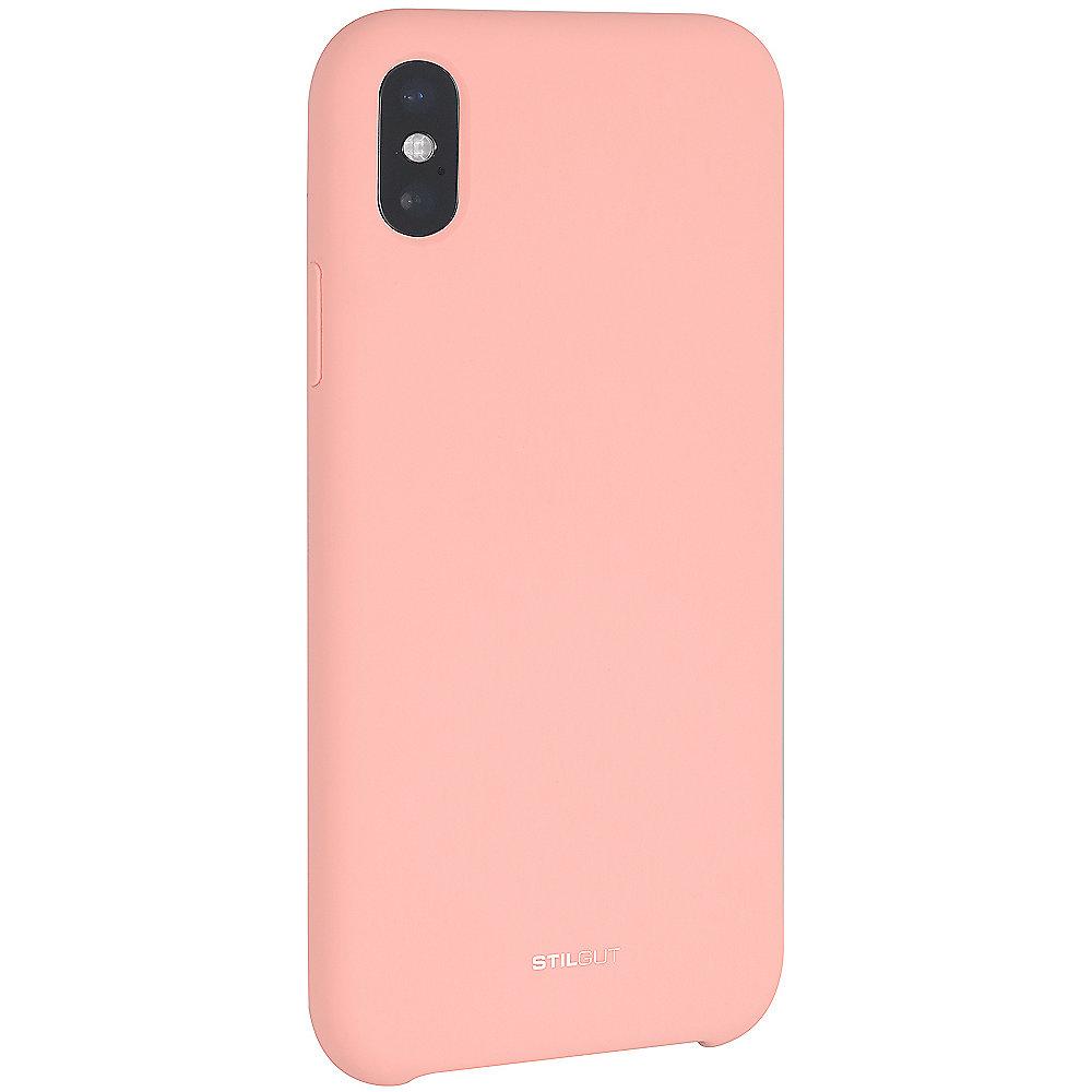 StilGut Liquid Silicon Case für Apple iPhone XS MAX pink B07GYTBPG3