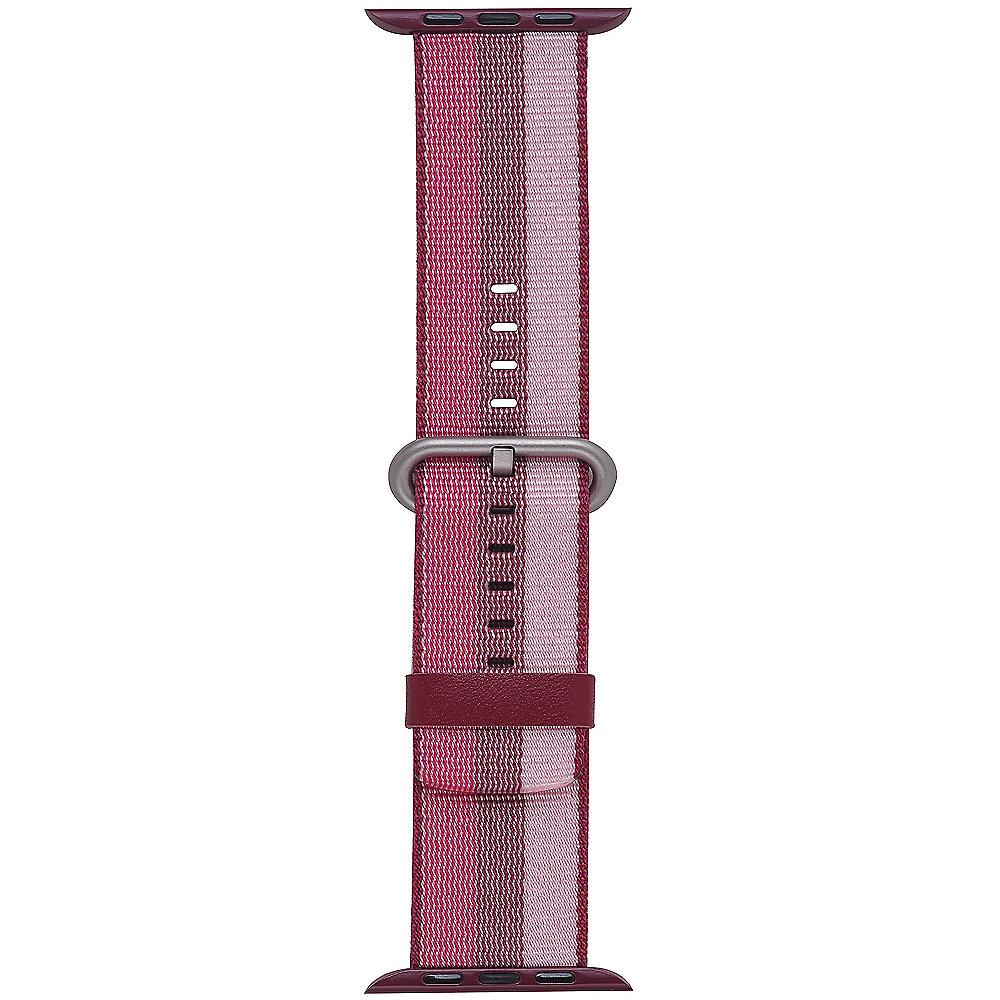 StilGut Nylon Armband für Apple Watch Serie 1-4 42mm cherry
