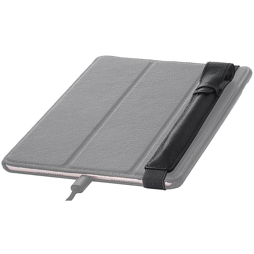 StilGut Pencil-Halter m. Adapter-Fach für iPad Pro 9.7/10.5, schwarz