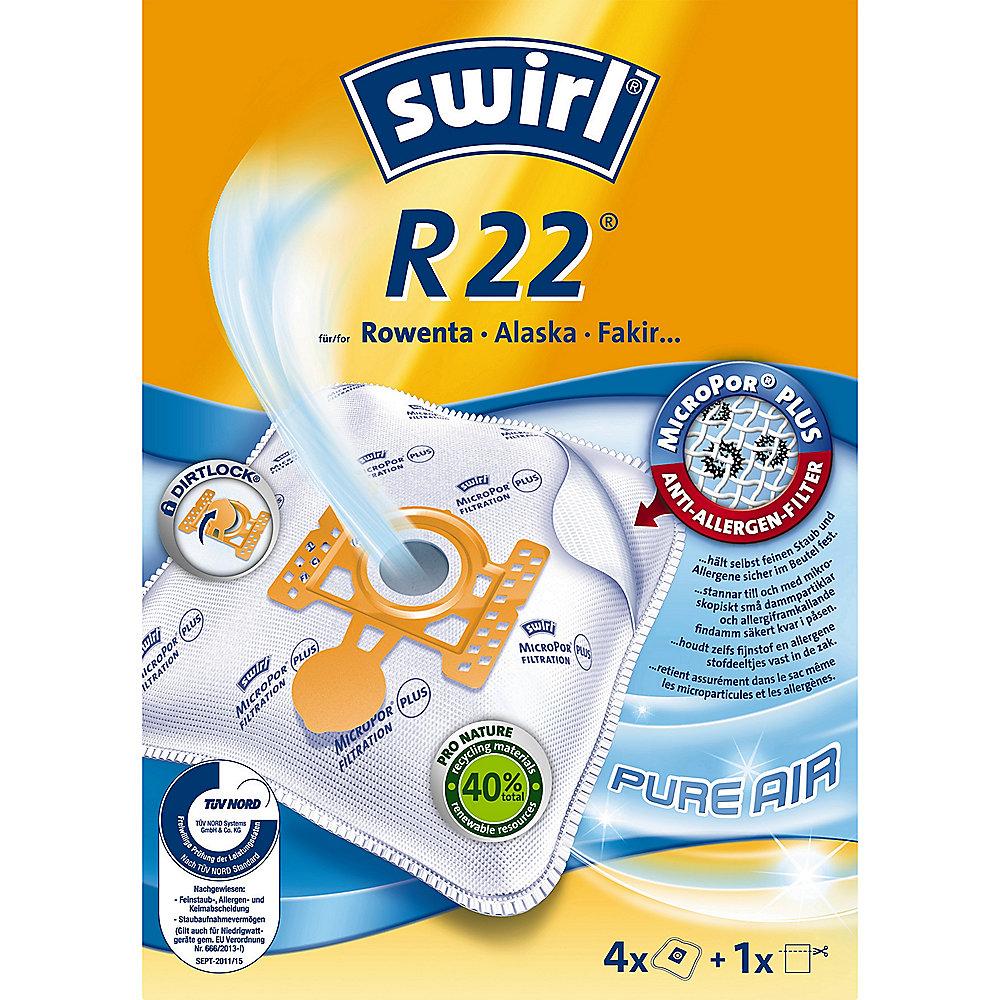 Swirl R 22 MicroPor Plus AirSpace Staubsaugerbeutel (4er Pack)