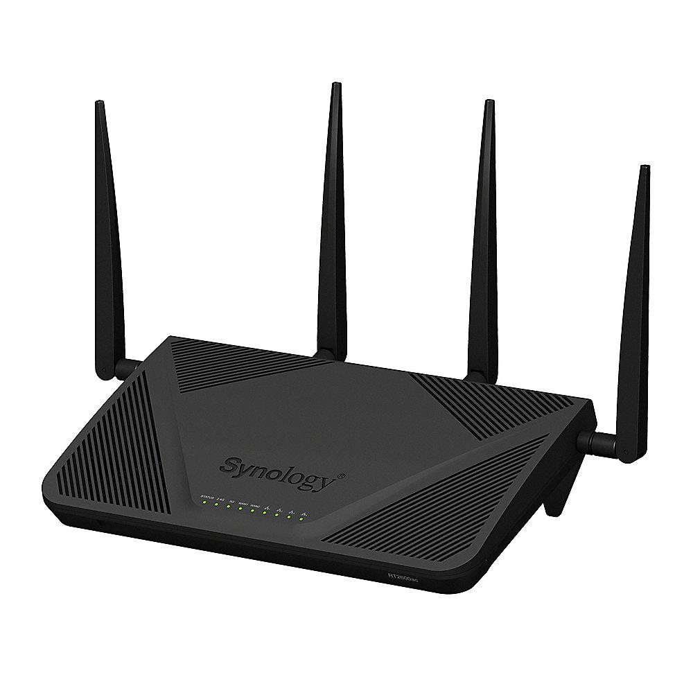Synology RT2600AC 2600Mbit/s DualBand WLAN Router, Synology, RT2600AC, 2600Mbit/s, DualBand, WLAN, Router