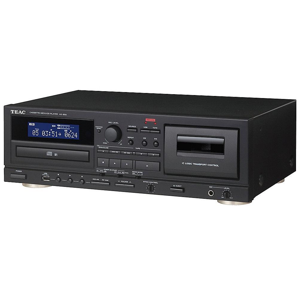 TEAC AD-850 Kassette /CD-Player System mit USB-Recording schwarz