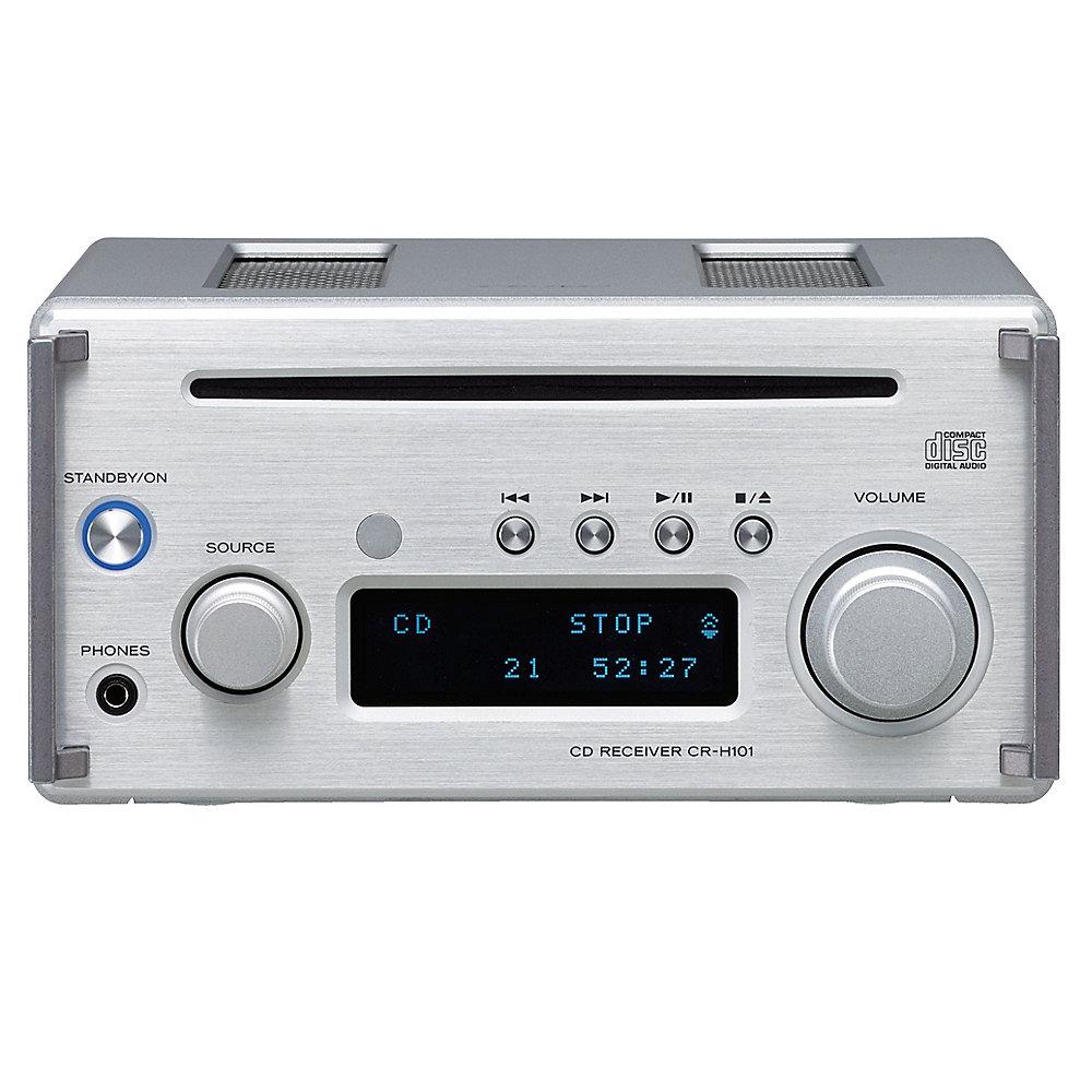 TEAC HR-X101DAB Micro-CD-Receiver   Lautsprecher DAB Bluetooth silber/kirsch, TEAC, HR-X101DAB, Micro-CD-Receiver, , Lautsprecher, DAB, Bluetooth, silber/kirsch