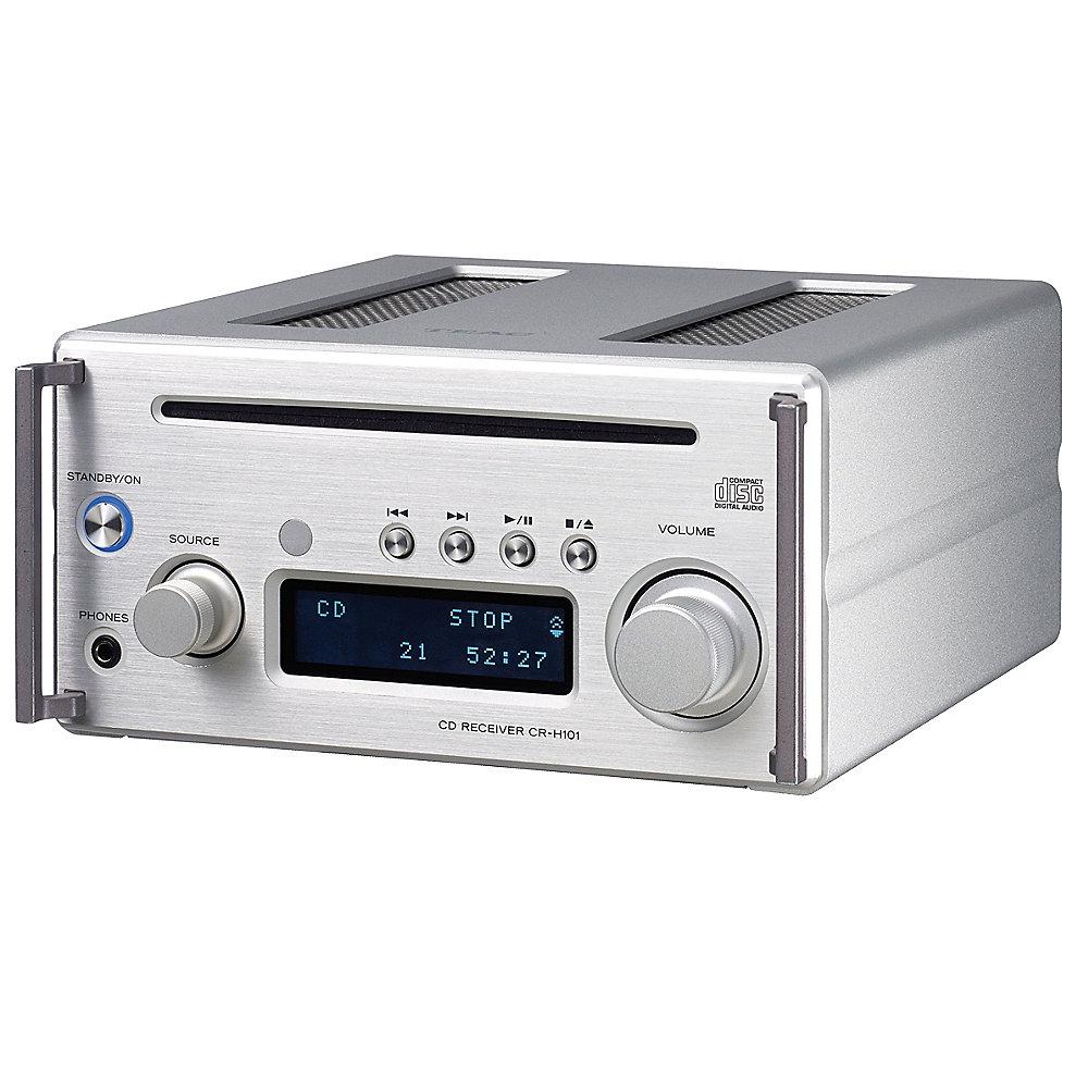 TEAC HR-X101DAB Micro-CD-Receiver   Lautsprecher DAB Bluetooth silber/kirsch