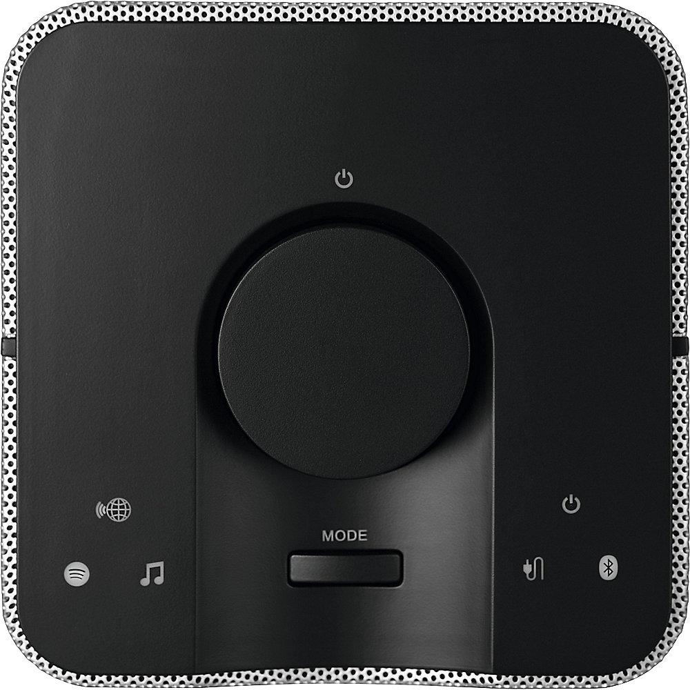 TechniSat AUDIOMASTER MR1, schwarz/silber WLAN Bluetooth Multiroom-Lautsprecher