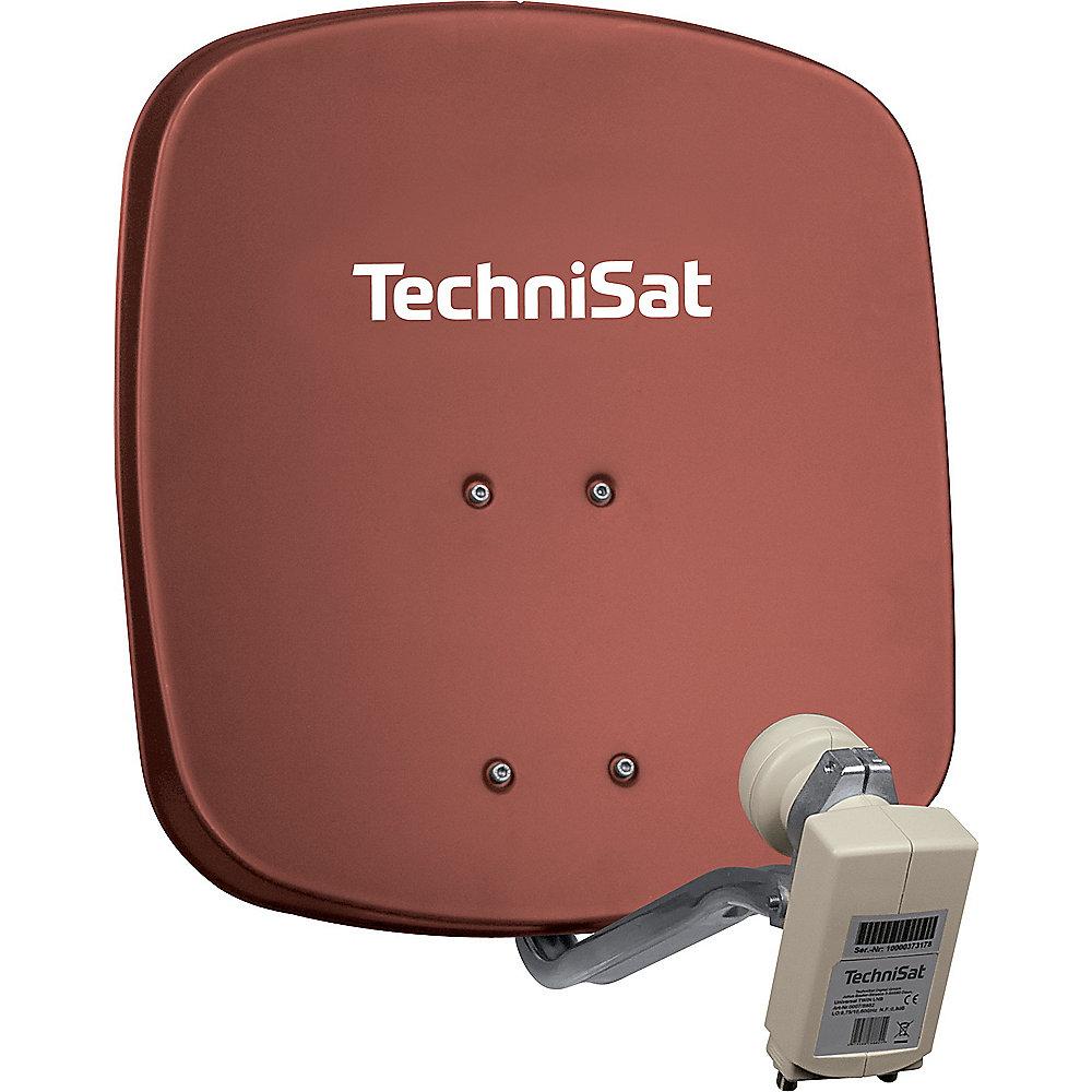 TechniSat DigiDish 45 rot mit Universal Twin-LNB