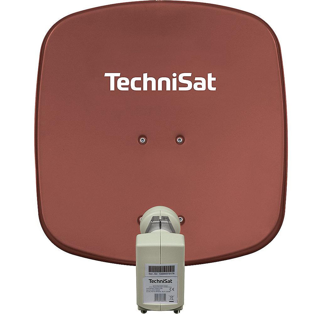 TechniSat DigiDish 45 rot mit Universal Twin-LNB