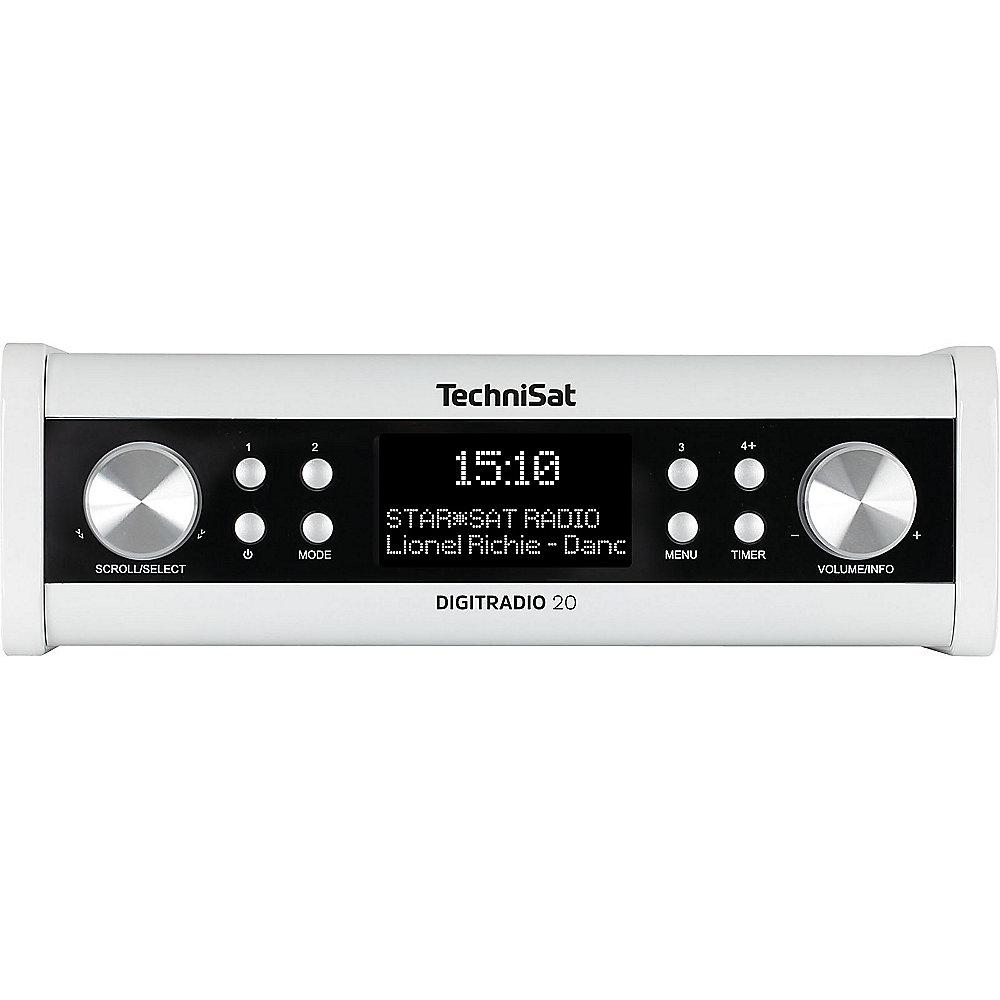 TechniSat DIGITRADIO 20, weiß,  UKW/DAB  Unterbau-Radio