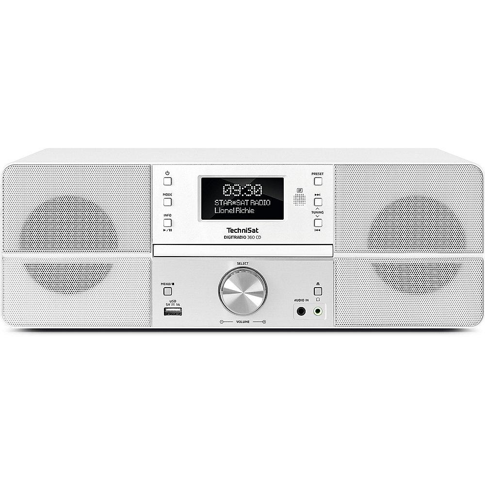 TechniSat DIGITRADIO 360 CD, weiß, DAB /UKW-Stereoradio mit CD, TechniSat, DIGITRADIO, 360, CD, weiß, DAB, /UKW-Stereoradio, CD