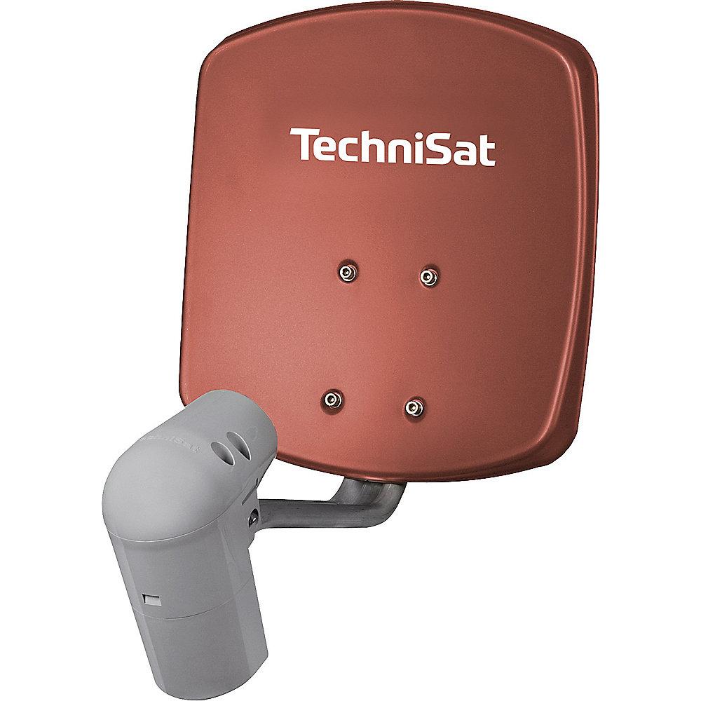 TechniSat SATMAN 33, UNYSAT-Twin-LNB, rot, DigitalSat-Antenne