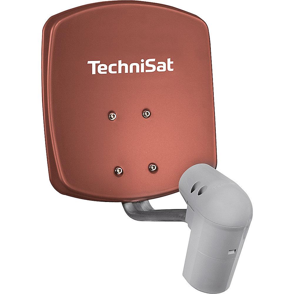 TechniSat SATMAN 33, UNYSAT-Twin-LNB, rot, DigitalSat-Antenne