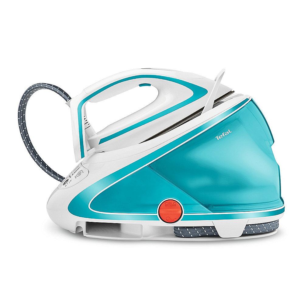 Tefal GV9568 Pro Express Ultimate Hochdruck-Dampfbügelstation weiss/türkis