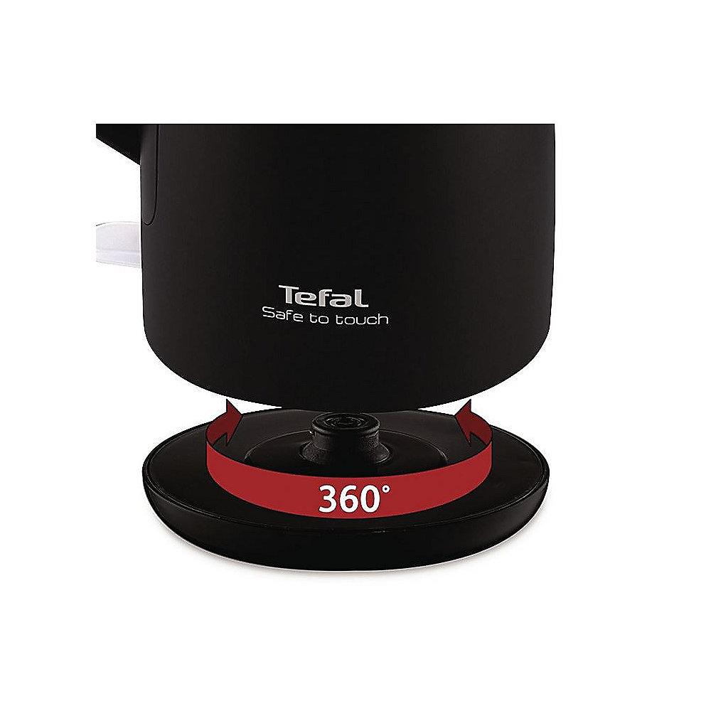 Tefal KO 3718 Wasserkocher 1,5 Liter Schwarz / Edelstahl