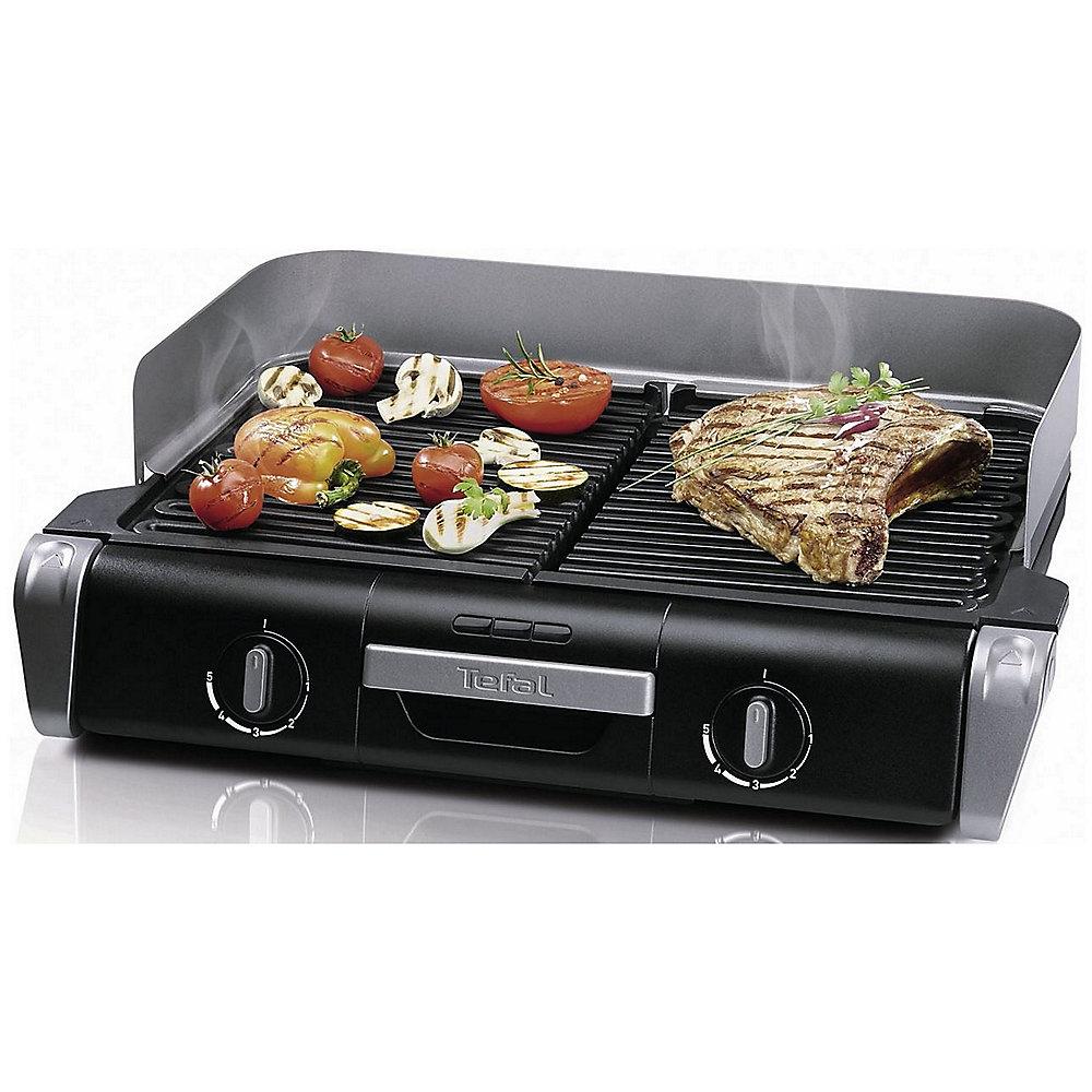 Tefal TG 8000 Elektrischer Barbecue Grill BBQ Family Schwarz / Silber