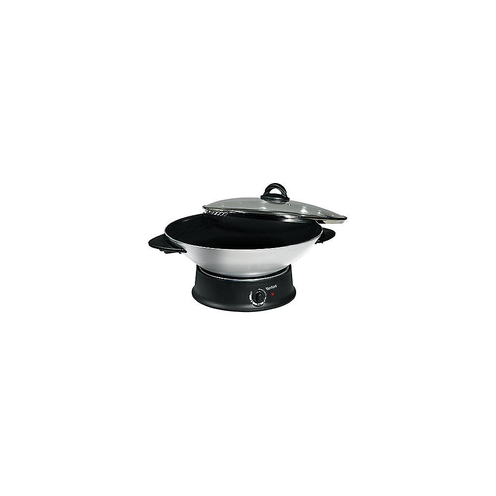 Tefal WO 3000 Wok mit Glasdeckel silber