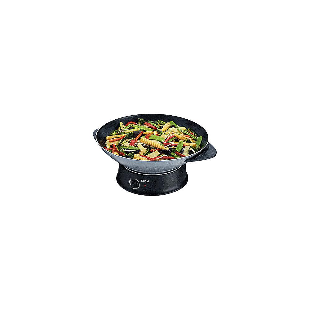 Tefal WO 3000 Wok mit Glasdeckel silber