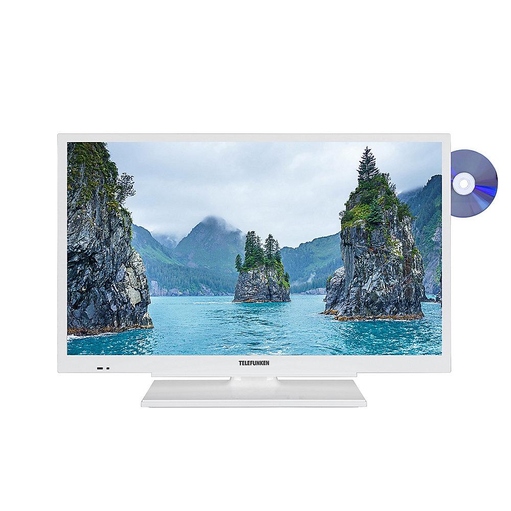 Telefunken XF22G101D-W 56cm 22" Weißer Fernseher mit DVD-Player