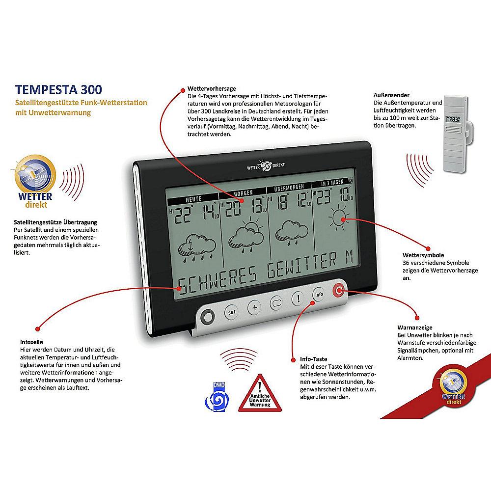 TFA 35.5050 Tempesta 300 satellitengestützte Funk-Wetterstation, TFA, 35.5050, Tempesta, 300, satellitengestützte, Funk-Wetterstation