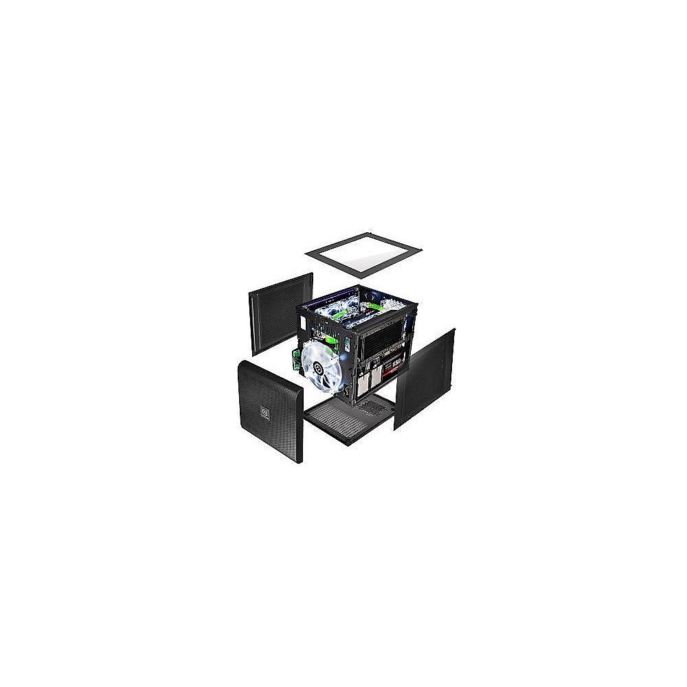 Thermaltake Core V21 Mini-Tower mATX Gehäuse schwarz USB3.0 (o.NT.)