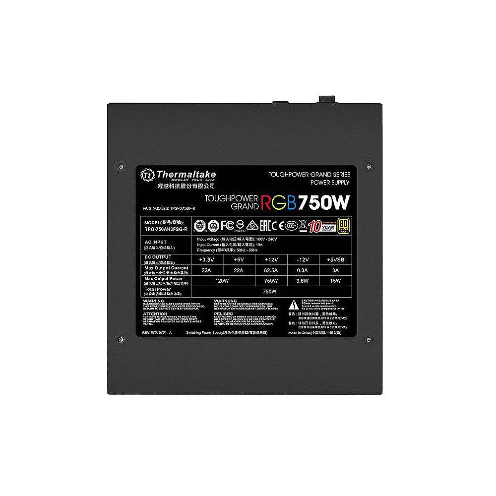 Thermaltake ToughPower Grand RGB 750W Netzteil 80  Gold (140mm Lüfter)