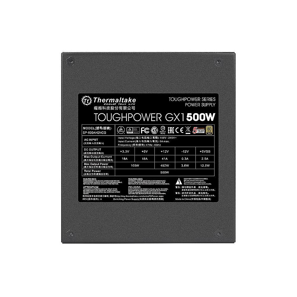 Thermaltake ToughPower GX1 500W Netzteil 80  Gold (120mm Lüfter)