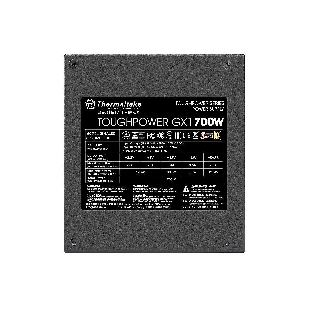 Thermaltake ToughPower GX1 700W Netzteil 80  Gold (120mm Lüfter)