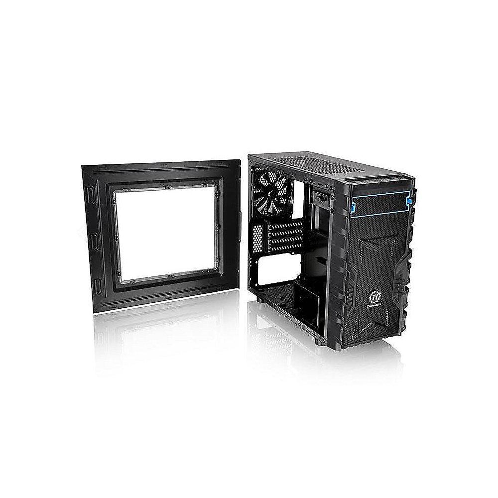 Thermaltake Versa H13 Mini Tower mATX Gehäuse schwarz, mit Seitenfenster