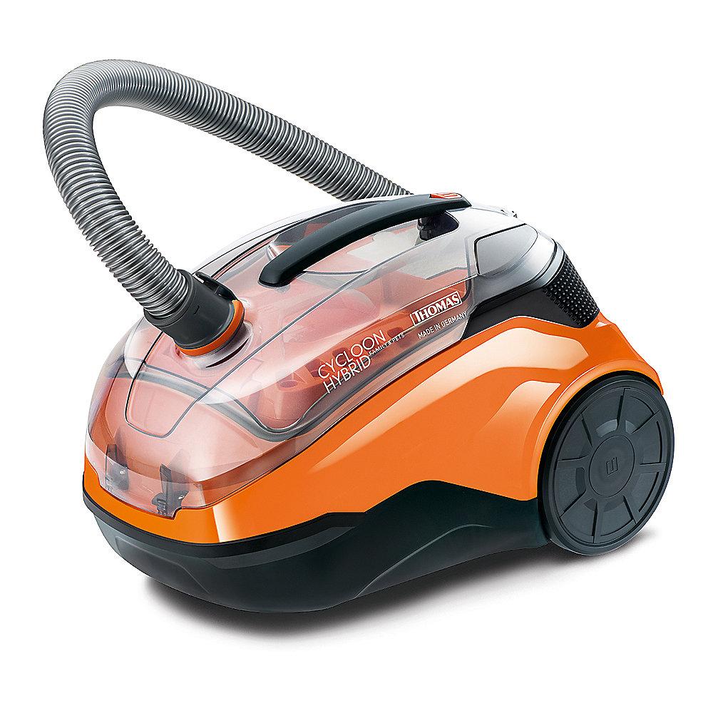 Thomas Cyclon Hybrid Family & Pet Staubsauger ohne Beutel schwarz/orange