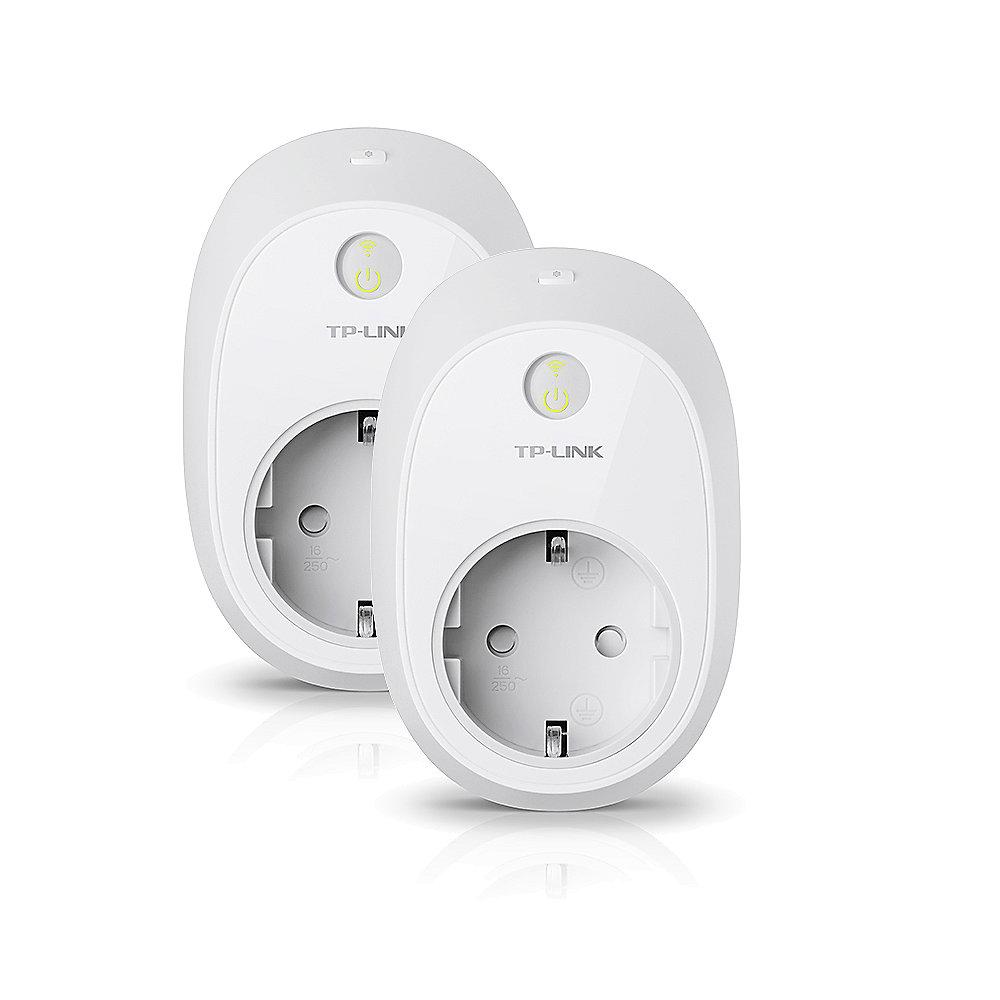 TP-LINK 2er Set HS100(EU) V2 WLAN Schaltsteckdose weiß, TP-LINK, 2er, Set, HS100, EU, V2, WLAN, Schaltsteckdose, weiß