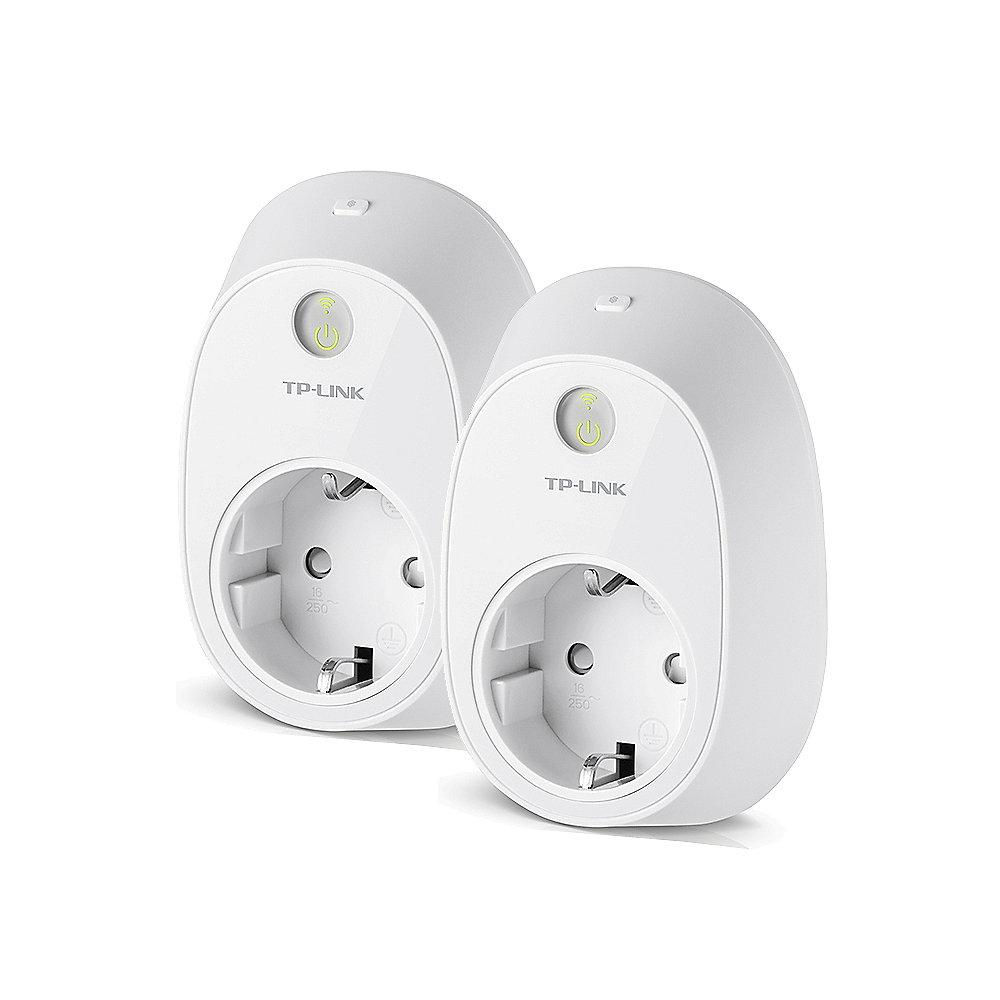 TP-LINK 2er Set HS110 WLAN Schaltsteckdose mit Verbrauchsanzeige weiß, TP-LINK, 2er, Set, HS110, WLAN, Schaltsteckdose, Verbrauchsanzeige, weiß