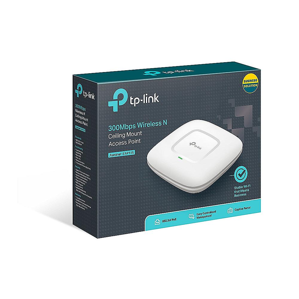 TP-LINK Auranet EAP115 N300 Fast Ethernet WLAN Accesspoint zur Deckenmontage