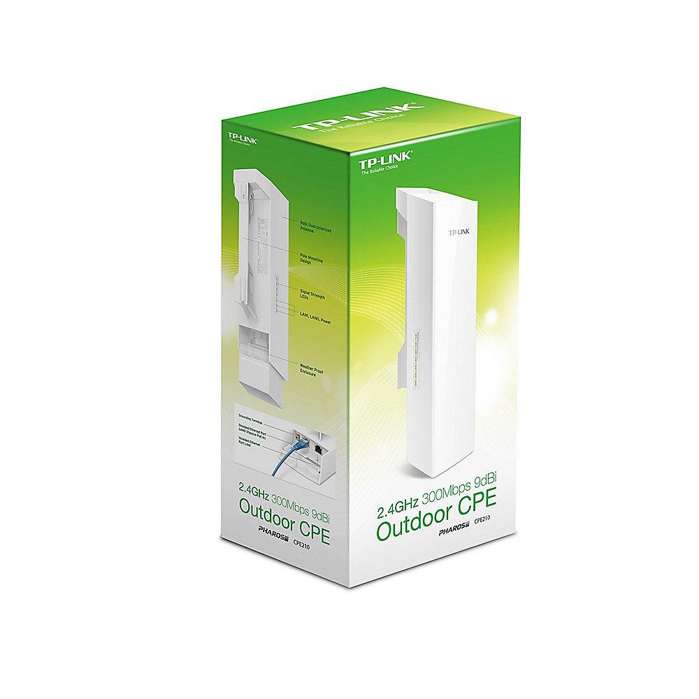 TP-LINK CPE210 Outdoor Accesspoint 300Mbit/s 2,4GHz 9dBi, TP-LINK, CPE210, Outdoor, Accesspoint, 300Mbit/s, 2,4GHz, 9dBi