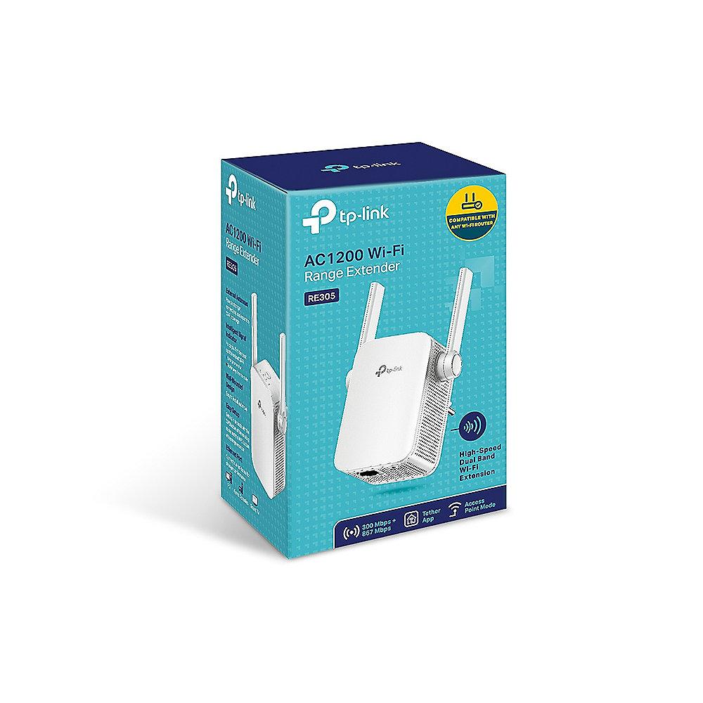 TP-LINK RE305 AC1200 Dualband WLAN-ac Repeater mit Fast Ethernet LAN Port