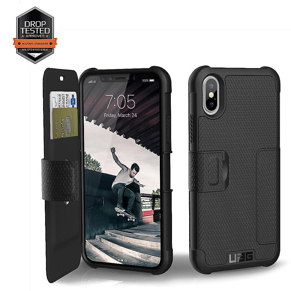 UAG Metropolis Folio Case für Apple iPhone X schwarz