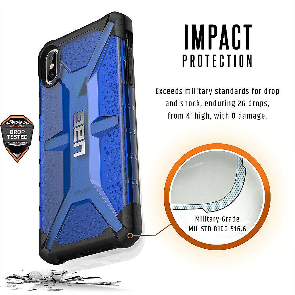 UAG Plasma Case für Apple iPhone Xs Max cobalt blau transparent