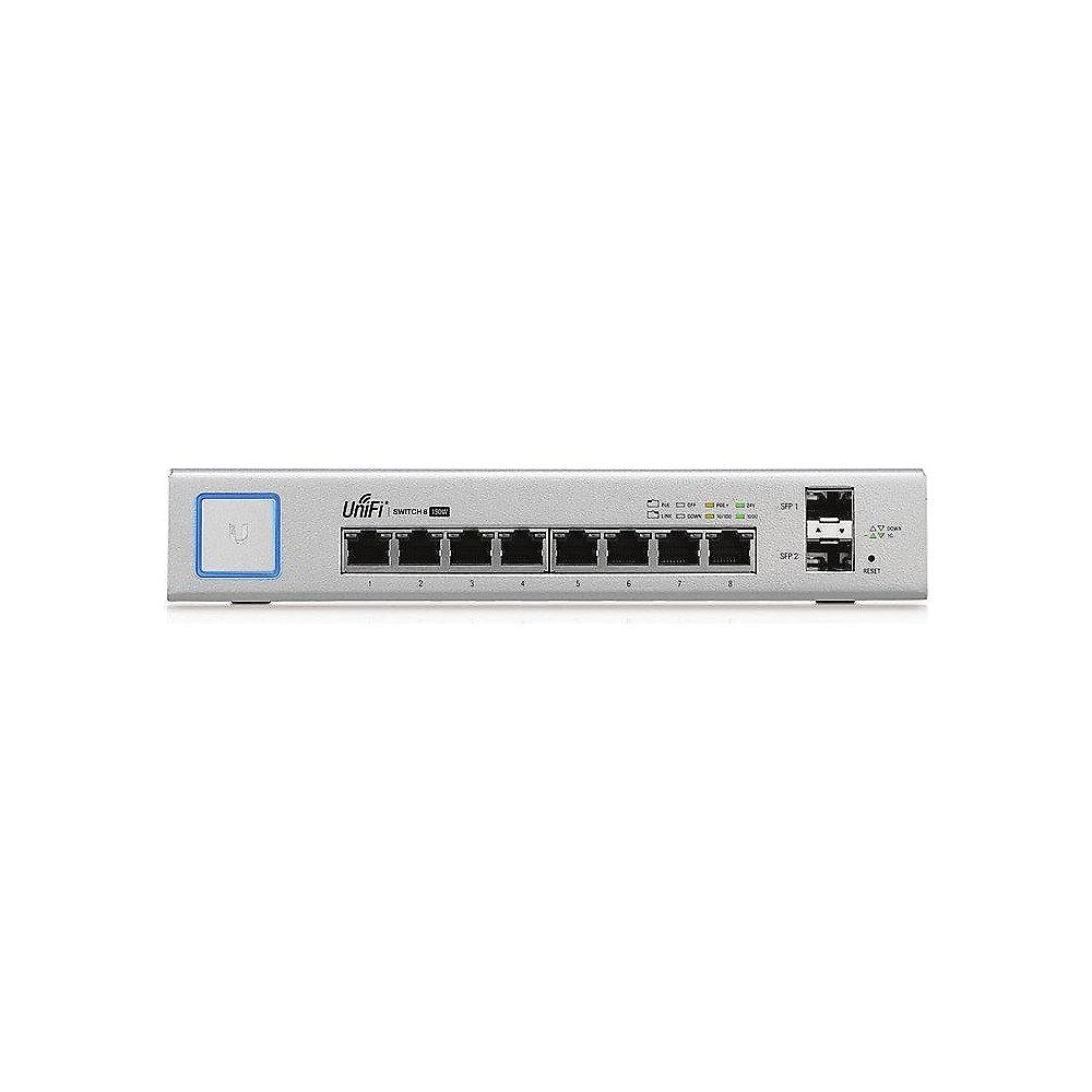 Ubiquiti UniFi 8-Port PoE  Smart Managed Switch 2x SFP 8x PoE  max. 150W, Ubiquiti, UniFi, 8-Port, PoE, Smart, Managed, Switch, 2x, SFP, 8x, PoE, max., 150W