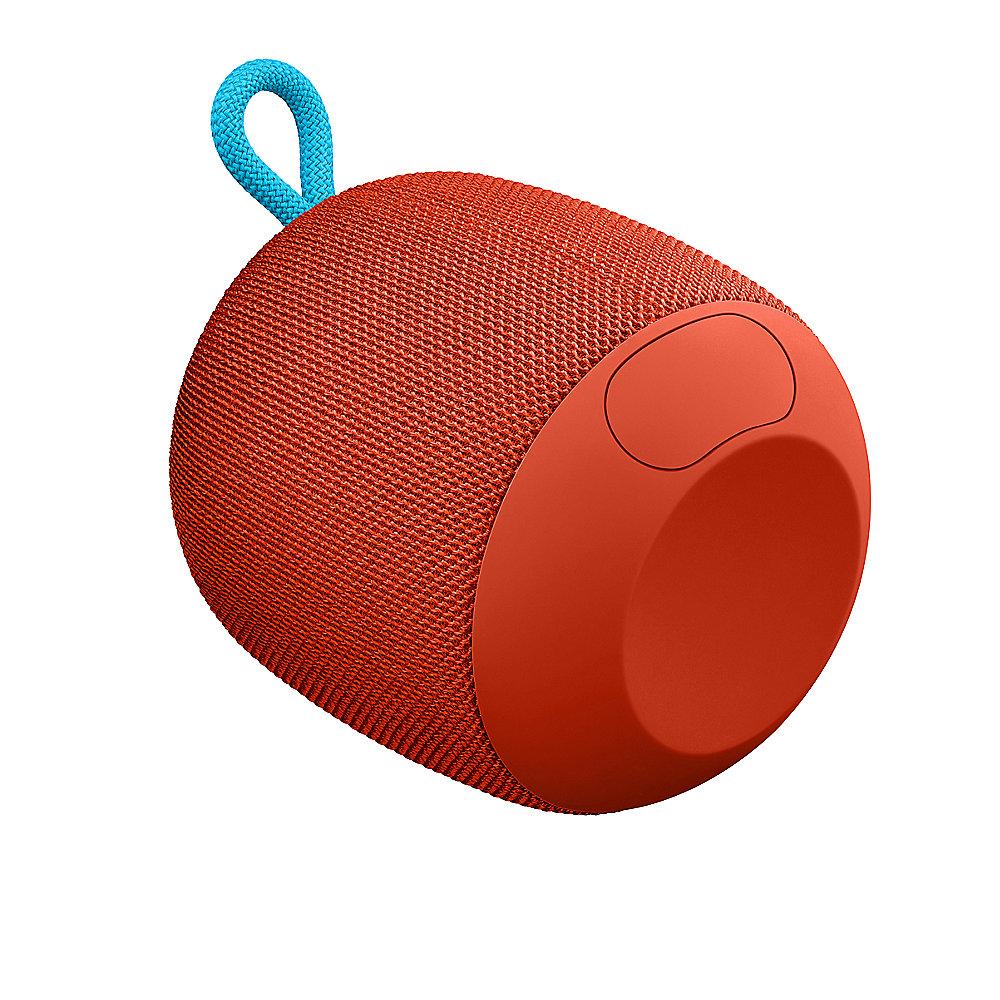 Ultimate Ears Wonderboom Bluetooth Speaker, rot, wasserdicht, mit Akku