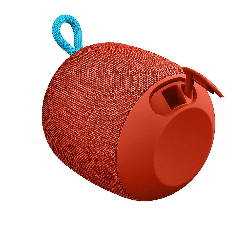 Ultimate Ears Wonderboom Bluetooth Speaker, rot, wasserdicht, mit Akku