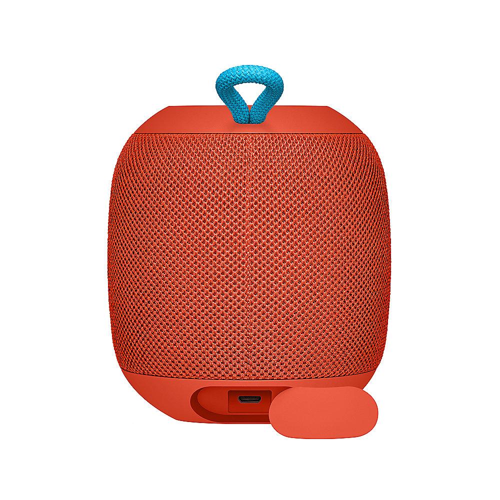 Ultimate Ears Wonderboom Bluetooth Speaker, rot, wasserdicht, mit Akku