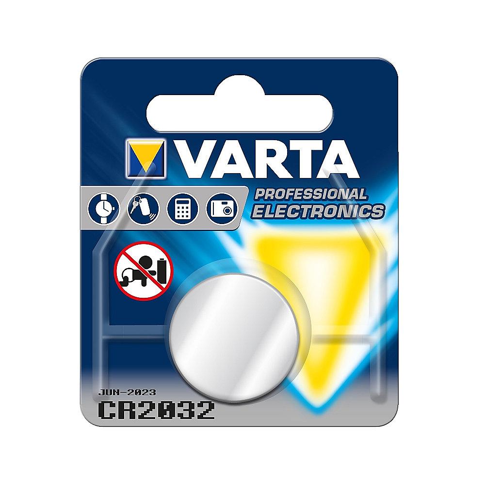 VARTA Professional Electronics Knopfzelle Batterie CR 2032 1er Blister