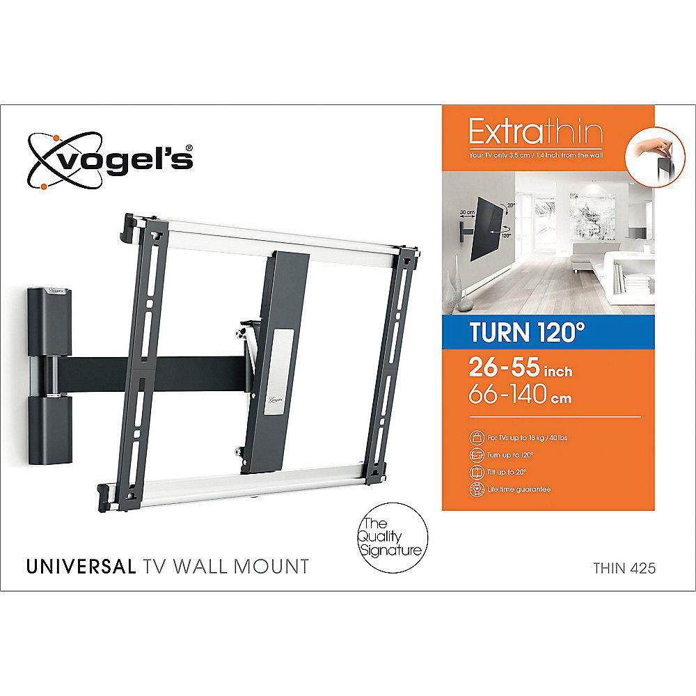 Vogels THIN 425 neig-/schwenkbare Wandhalterung - VESA bis 400x400 mm schwarz