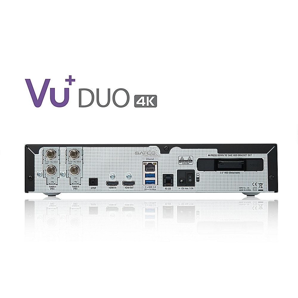 VU  Duo 4K 2x DVB-S2X FBC Twin Tuner PVR ready Linux Receiver UHD 2160p