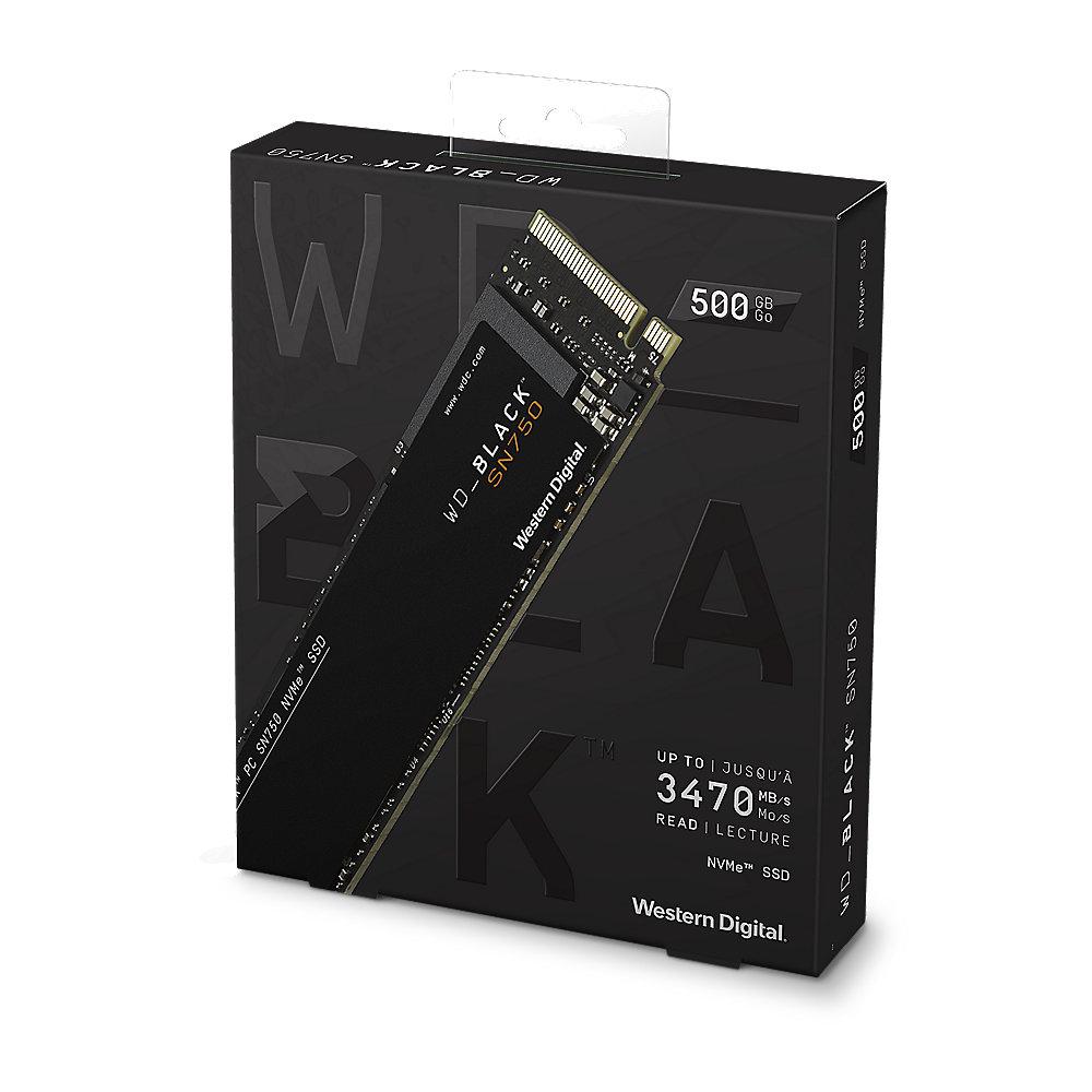 WD Black SN750 NVMe Gaming SSD 500GB M.2 PCIe Gen3